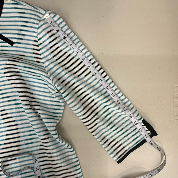 Ming Wang Geometric Striped Cardigan Size M - Picture 10 of 10